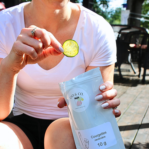 Courgettes à la jardinière lyophilisées