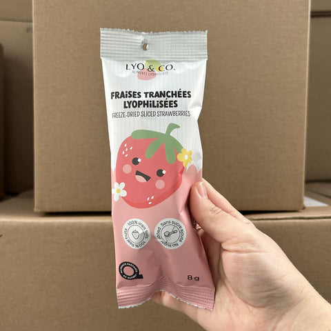 Fraises tranchées - Format individuel