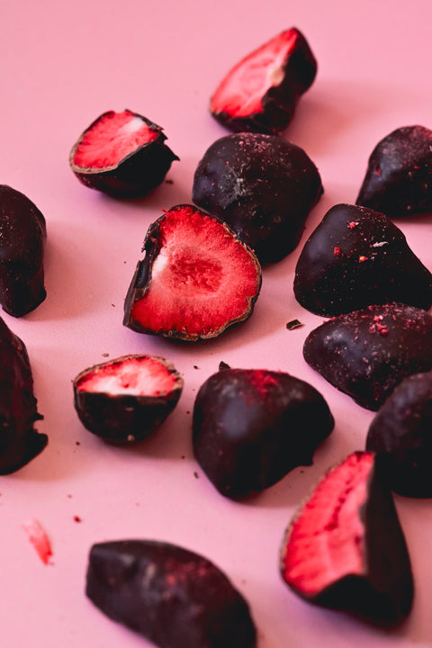 Fraises du Québec enrobées de chocolat