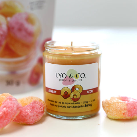 Peach Candy Candle